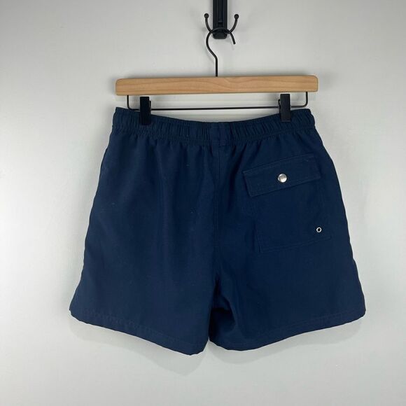The Idle Man Navy Blue Bathing Suit Swim Shorts M NWOT - Picture 4 of 6